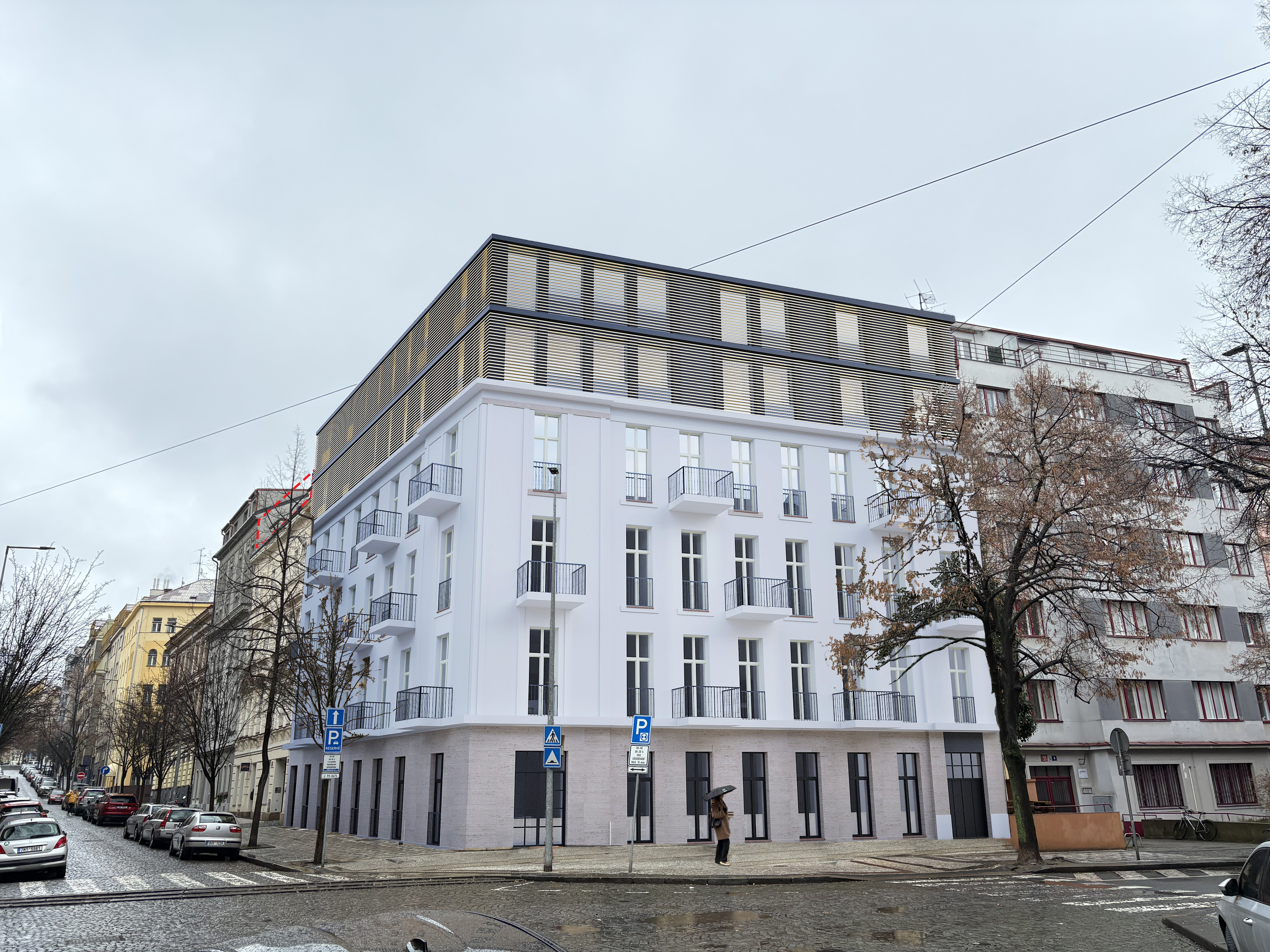 Nástavba a stavební úpravy Praha- Vinohrady, Londýnská